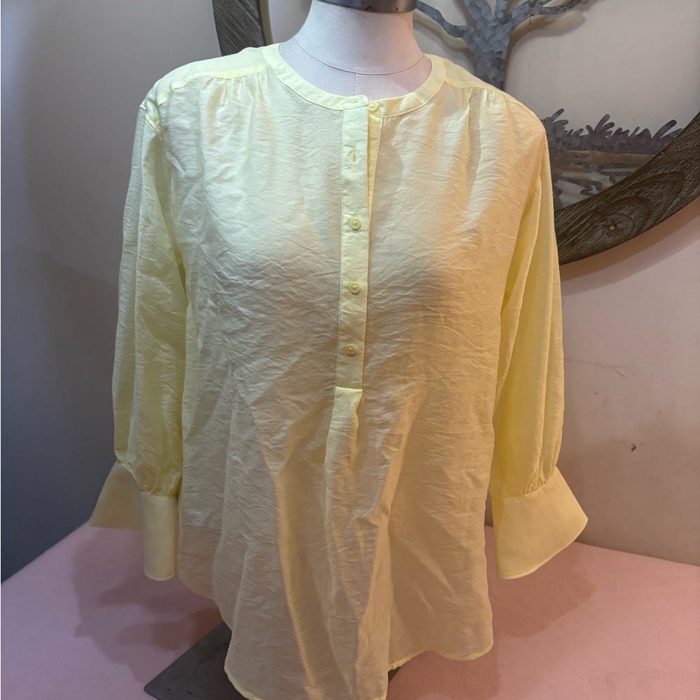 Express Light Yellow Women's Blouse